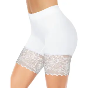 1-3 Pack Lace Slip Shorts for Women Under Dresses, Seamless Anti Chafing Shorts Summer