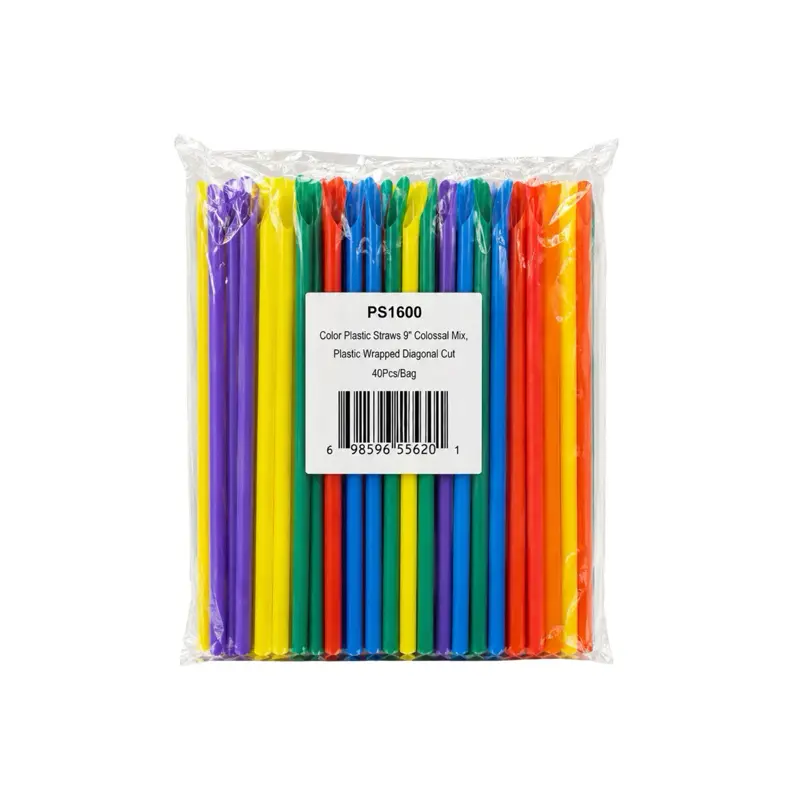 Straw w spoon (40ct)