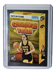 Caitlin Clark 2024 Silver Foil Panini Donruss Crunch Time #SS-CT1 Iowa Hawkeyes