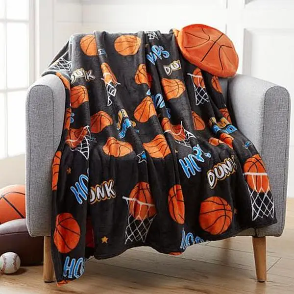 Warm & Cozy Sports Ball 2-in-1 Throw