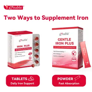Gynable Gentle Iron Supplement Series With Microencapsulated Slow-Release Iron | Mouth-Dispersible Powder 27mg & Pregnancy-Safe Tablets 18mg, High Absorption for Pregnancy, Lactation Women & Iron-Deficient Adults, Supports Blood Health mothersdaygift