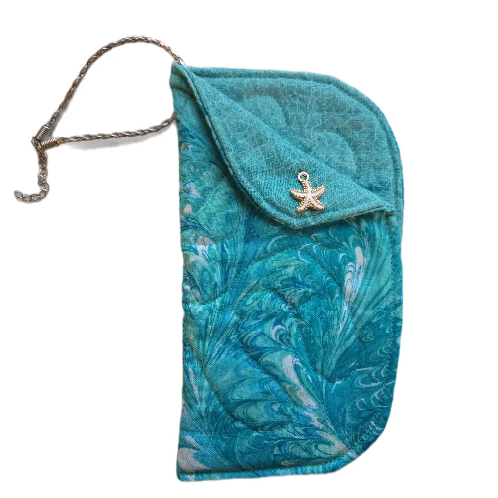Beachy Quilted Eye glass case