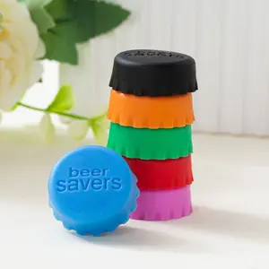 12 Pcs Silicone Bottle Caps – Reusable food-grade drink sealers for beer, soda and wine. Leakproof and flexible design keeps beverages fresh, colorful kitchen storage accessories for home and parties.