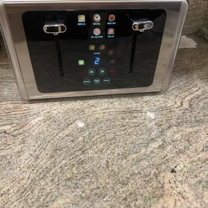 【NewYear2026】WHALL Toaster 4-Slice with Touch Screen, Stainless Steel Digital Toaster with Dual Control Panels, 6 Shade Settings & 6 Bread Types, Wide Slots, Bagel & Defrost, Silver