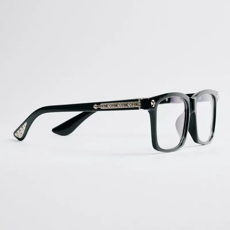 Square Glasses Frames for Men Women, Elegant Geek Chic Clear Eyewear, Professional Lightweight Fake Glasses for Work Office