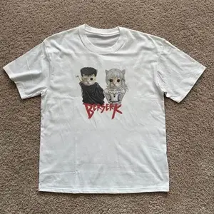 Griffith X Guts Cat Meme Y2K Baby Tee, Retro Anime 2000s Aesthetic Unisex Shirt