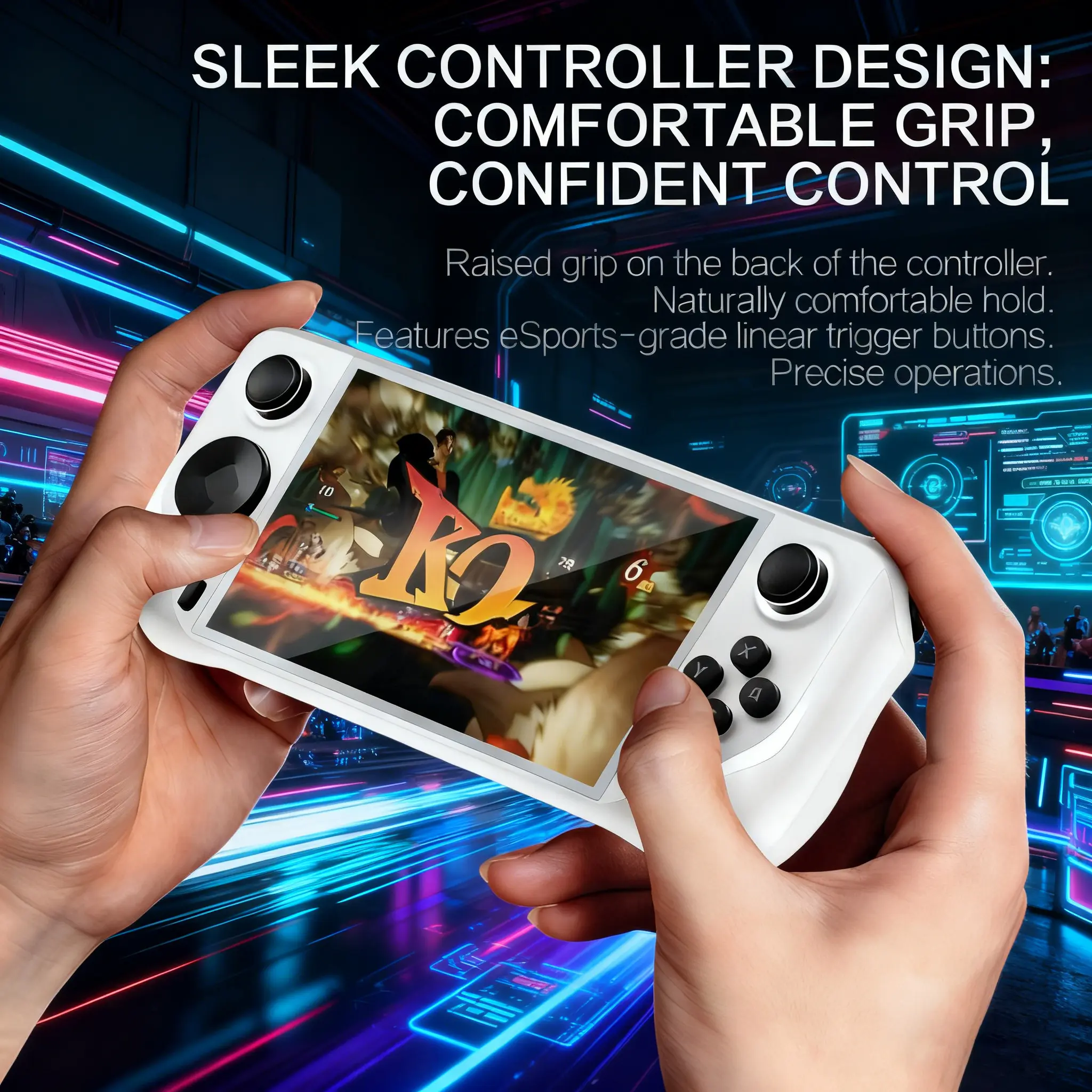Portable Handheld Game Console E6, IPS Screen, Supports TF Card 64GB, Includes Screen Protector, Durable Abs Structure, Retro Simulator Gift