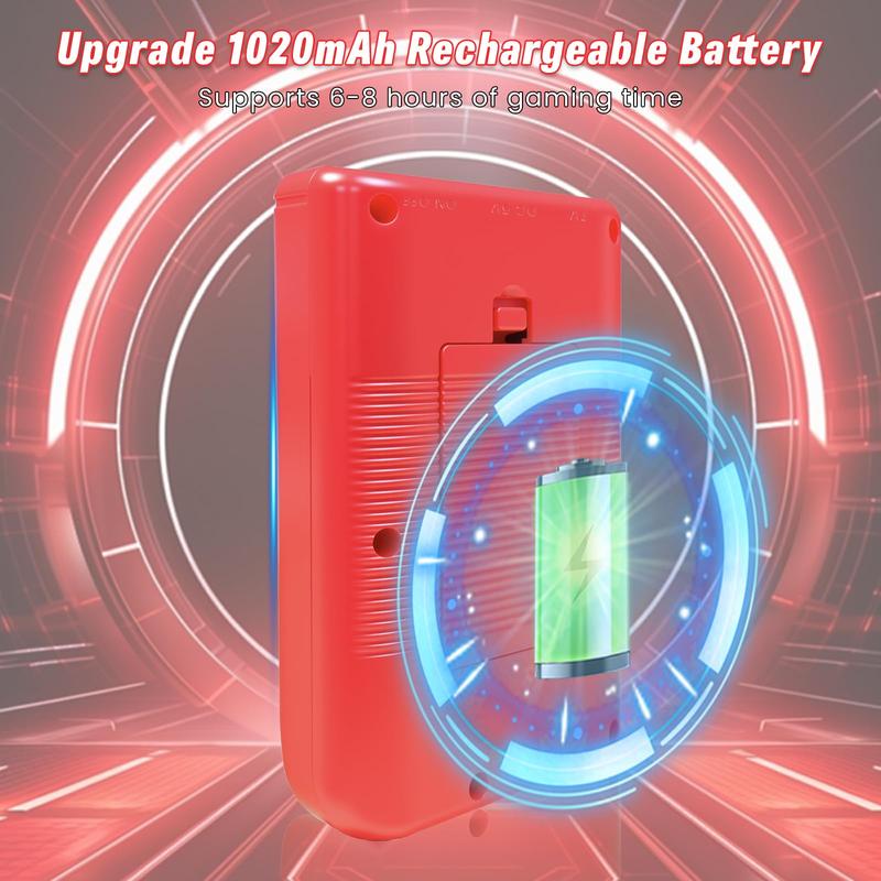 Portable Handheld Game Console with 400 Classical Games, Mini Retro Gamepad, Support for Connecting TV and Two Players, 1020mAh Rechargeable Battery