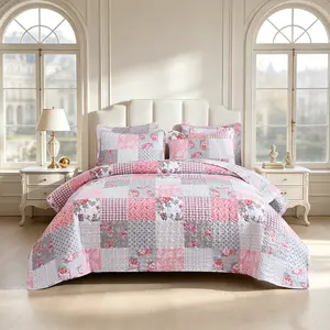 The Story of Rose Reversible Queen Comforter Set - Premium Stitched Coverlet with 2 Pillow Shams, Vibrant Digital Print, Wrinkle-Resistant, Breathable, Durable, Fade-Resistant, Non-Shrinking, Anti-Deform Soft All-Season Bedding for Queen/King Bed Decor