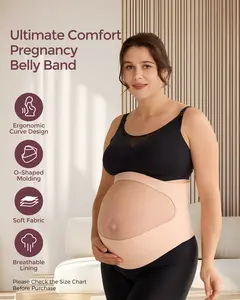 【BUY 1 GET A FREE GIFT, FIRST 10 ORDERS 】Momcozy Pregnancy Belly Band YB001 & YB002, CozySupport Ergonest Maternity Belly Band, Invisible Pregnancy Belt for Back, Abdomen, Waist tiktok shop，A