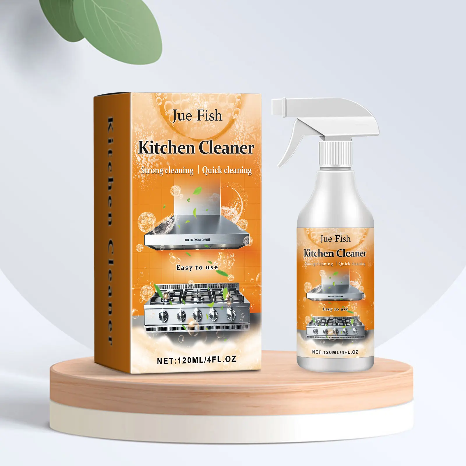 Foam Kitchen Cleaner Spray for Countertops, Cabinets, Stainless Steel and Glass Surfaces, Oil Marks, Food Residue and Daily Kitchen Cleaning