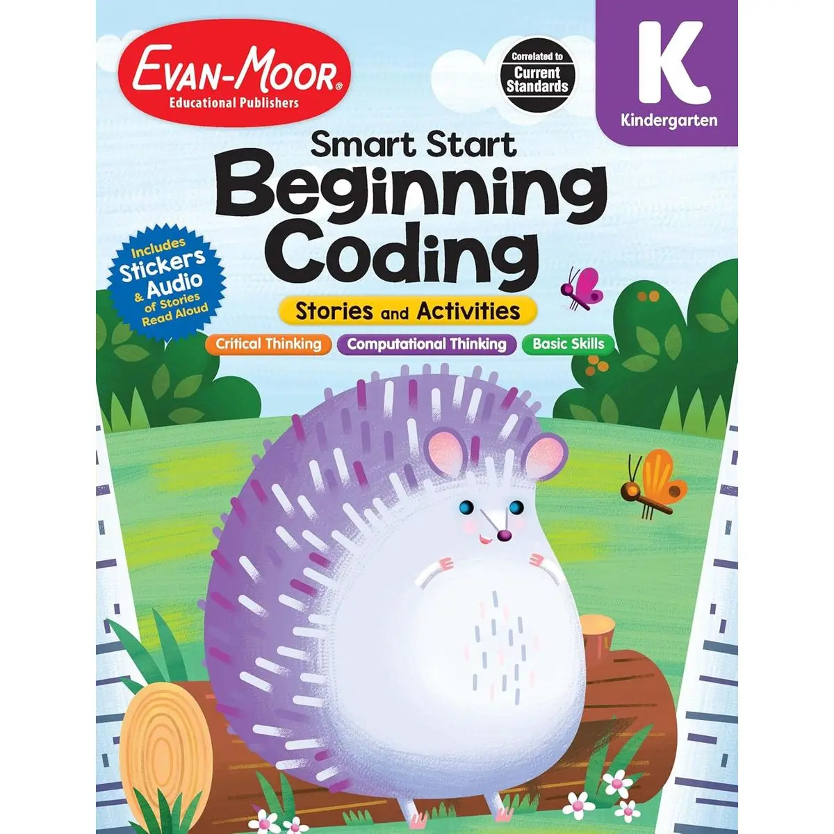 Evan-Moor Smart Start Beginning Coding, Grade K, Activity Workbook, Includes Stickers and Audio read along, Basic Skills, Critical Thinking, ... ... Beginning Coding Stories and Activities) Paperback – Teacher's Edition, January 30, 2022