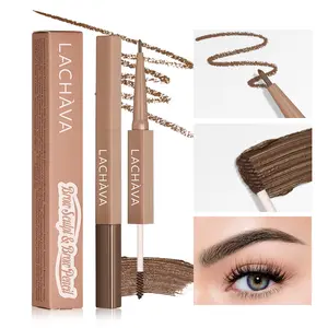 2 in 1 Eyebrow Pencil and Eyebrow Gel Dye Long Lasting Waterproof Eyebrow Enhancer for Defined Brows
