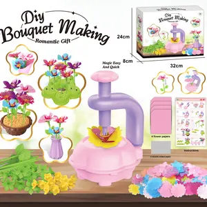 Creative DIY Flower Pressing Machine Kit, Handmade Artificial Bouquet Making Set, Floral Craft Supplies, Diy Fake Flowers, Perfect Birthday Gift Idea