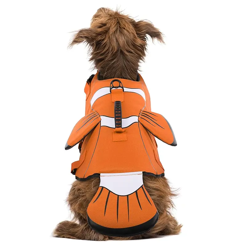 Dog Life Jacket for Swimming Boating, High Visibility Safety Vest,Rescue handle, adjustable buoyancy, superior flotation for S/M/L dogs, pool beach & swimming, easy on/off