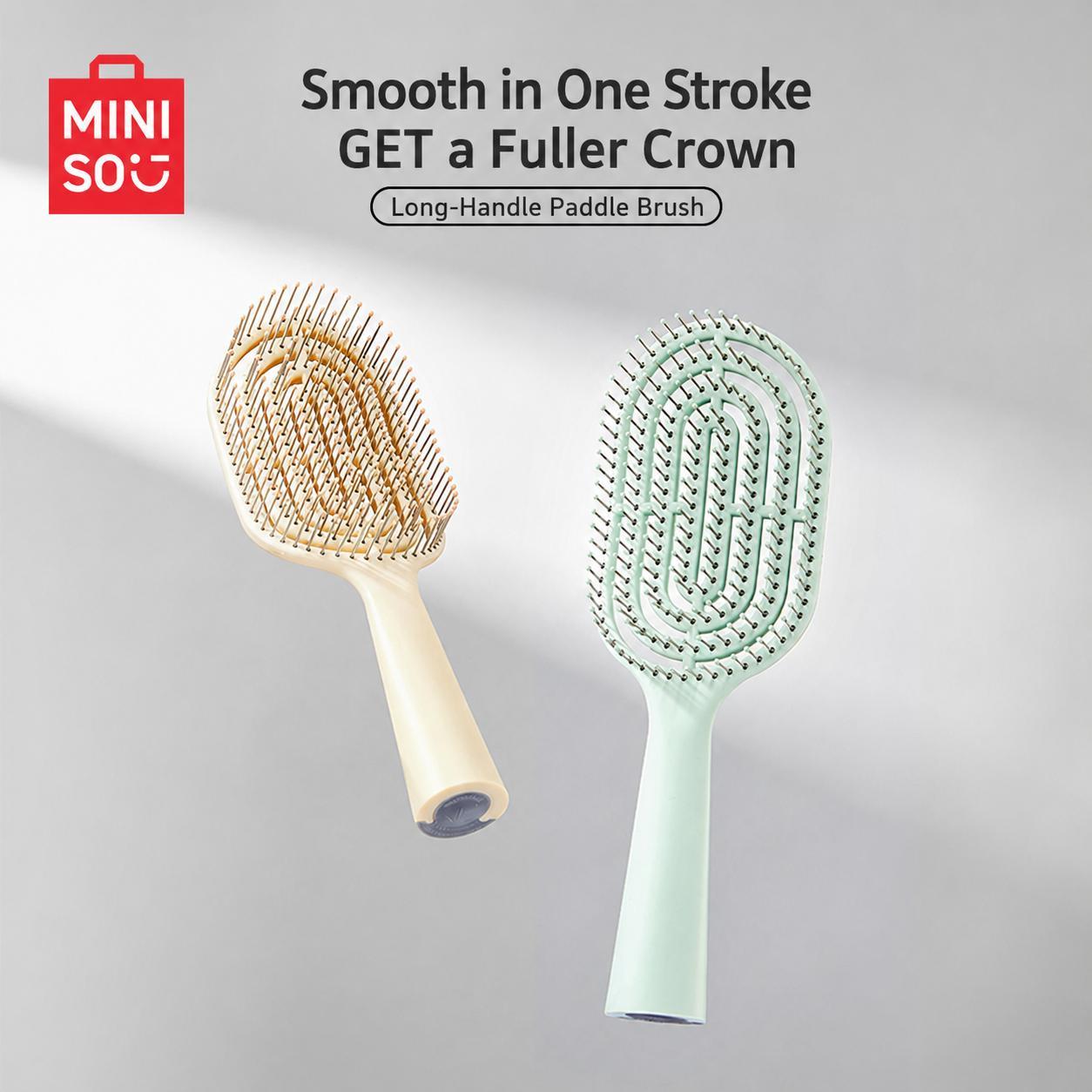 Miniso Air Cushion Detangler Hair Brush - Soft Bristle Scalp Massager, Built-in Cleaner, Detangles Easily for All Hair Types, Ideal Gift for Women (Back to School Haircare Accessory), Detangle Easily Miniso Air Cushion Detangler Hair Brush - Soft Bristle Scalp Massager, Built-in Cleaner, Detangles Easily for All Hair Types, Ideal Gift for Women (Back to School Haircare Accessory), Detangle Easily