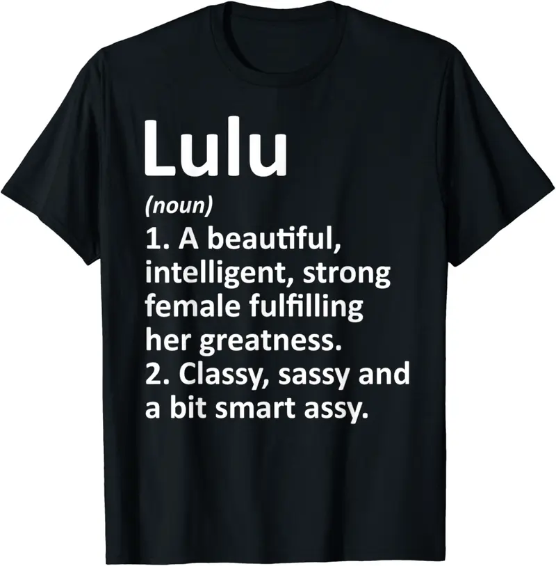 LULU Definition Personalized Name Funny Christmas Gift T-Shirt - Terrancecar Shop 23B08LV9QZ91