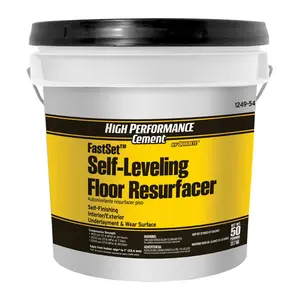 Quikrete FastSet Gray Self-Leveling Floor Resurfacer, 50 lbs