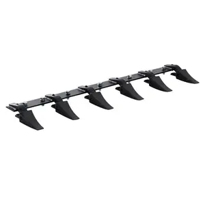 Fathersdaygift VEVOR Bucket Tooth Bar, 48'', Heavy Duty Tractor Bucket 6 Teeth Bar for Loader Tractor Skidsteer, 4560 lbs Load-Bearing Capacity Bolt On Design, for Efficient Soil Excavation and Bucket Protectiondealsforyoudays