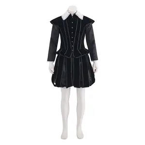 Men's Tudor Elizabethan Period Costume Renaissance Tudor Prince Noble King Henry Costume Doublet Jacket Pants