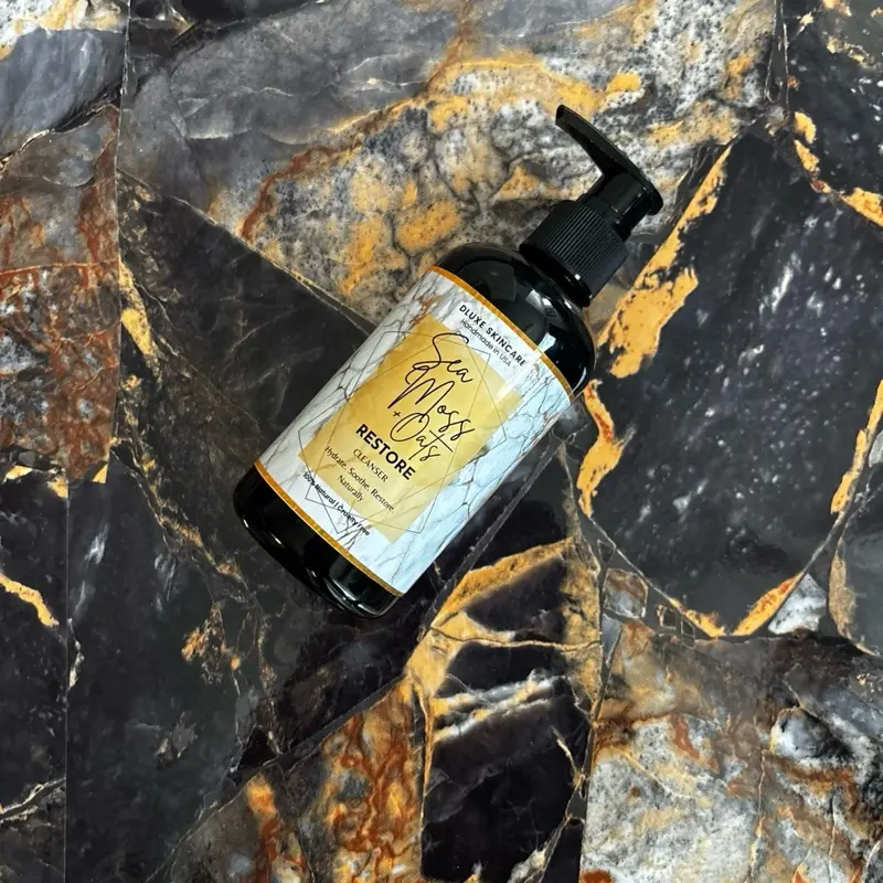 Sea Moss & Oats Facial & Body Cleanser, Gentle Facial Cleansing Solution for Daily Skincare