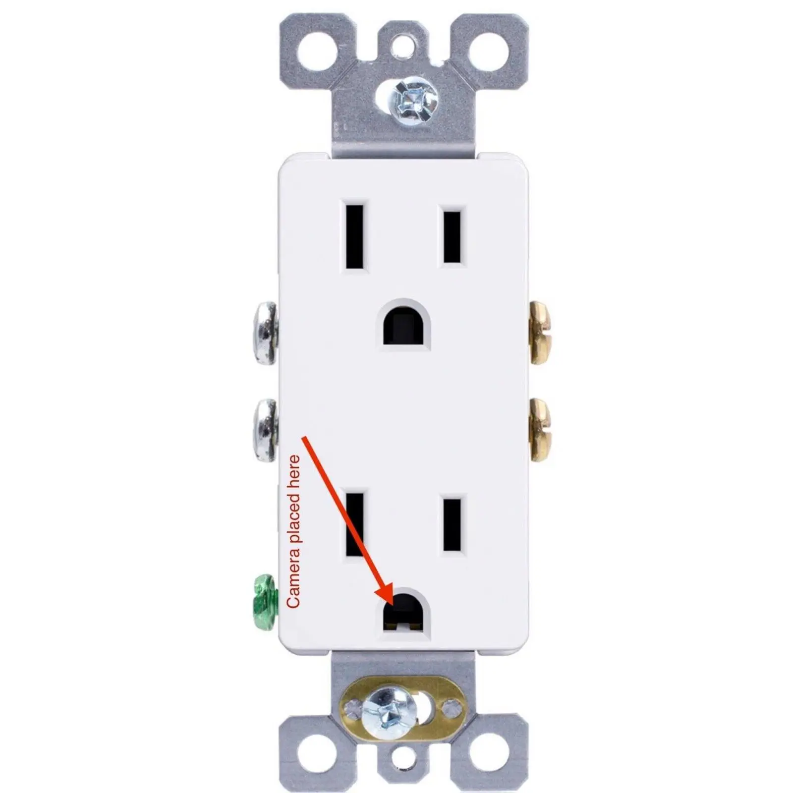 WiFi Wall Outlet Camera 4K/1080P Resolution Motion Detection with Audio for Home and Office Security Parental Monitoring of Underage Children Stream