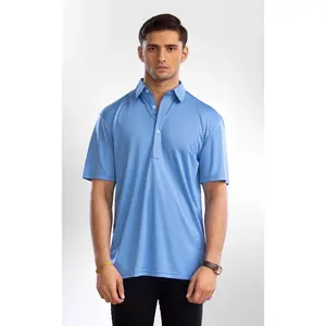 The Dressy Polo Oxford Spread Collar French Blue