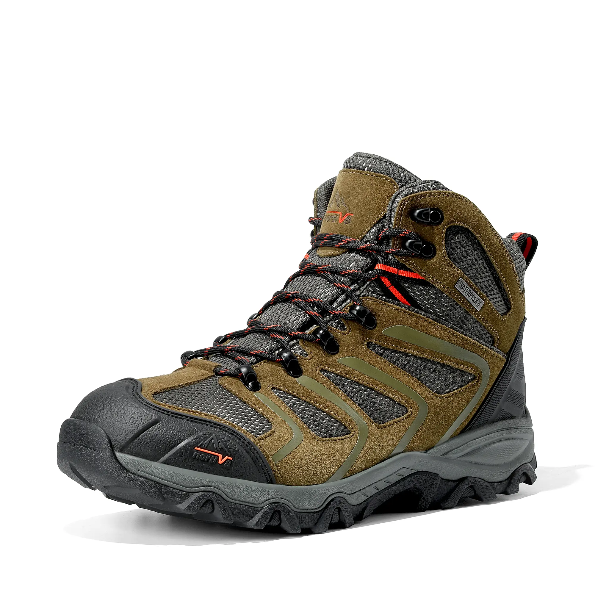 Dream Pairs Durable Outdoor Hiking-Trekking Shoes, Lace-Up Footwear with Wear-Resistant Construction and Non-Slip Traction, Outdoor Travel Footwear, Laces, Anti-Slip Sole, Durable Construction, Hiking / Light Outdoor