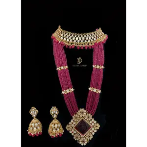 BR110 Melisa bridal set in rubies  ( READY TO SHIP)