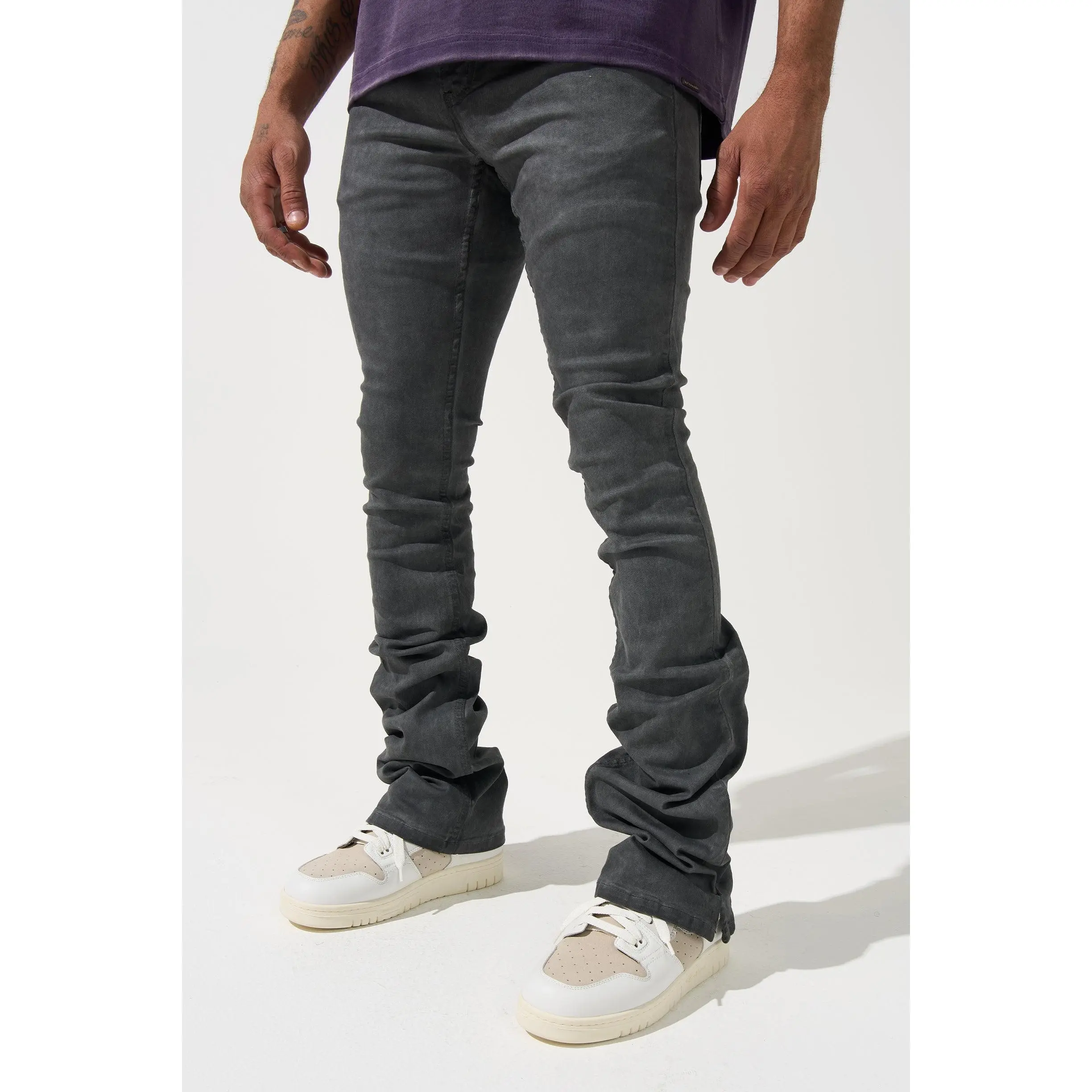 "LEAD" Stacked Jeans