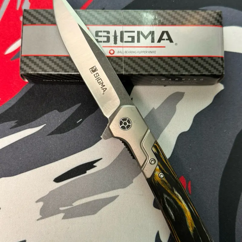 SIGMA Black & Orange Folded Knife, Hand Tool for Tools & Hardware Applications