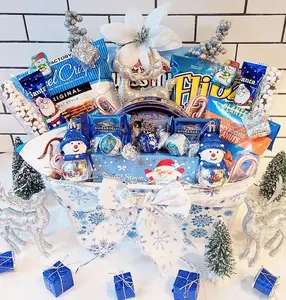 Custom Closing Gift Basket  Realtor Closing Basket | Closing Gift | Housewarming Gift, Snowman Christmas Gift Basket