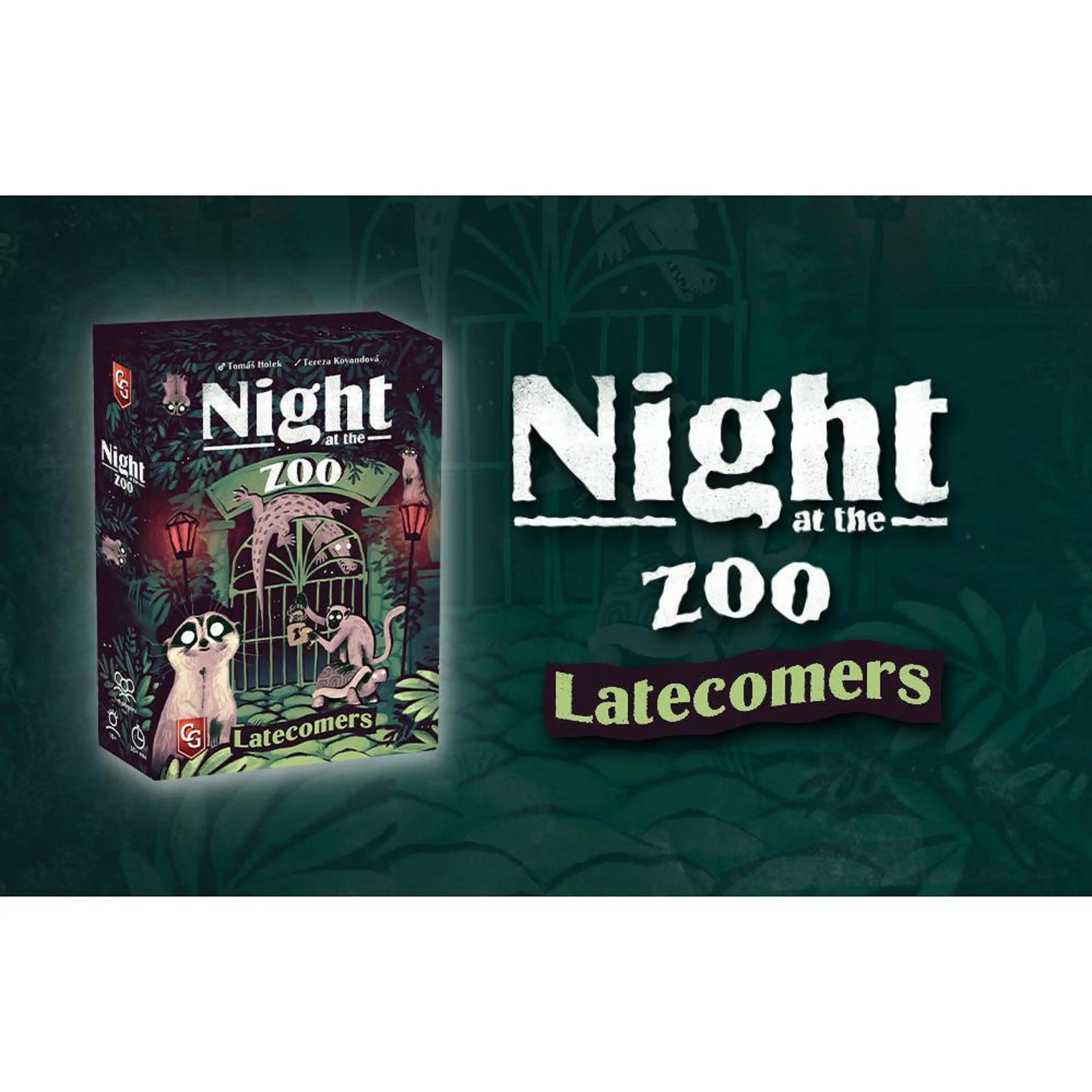 Capstone Games Night at the Zoo: Latecomers Expansion, 1-4 Players, New Animal Abilities & Advanced Movement Patterns, Strategic Family Board Game Add-On, Compatible with Night at the Zoo