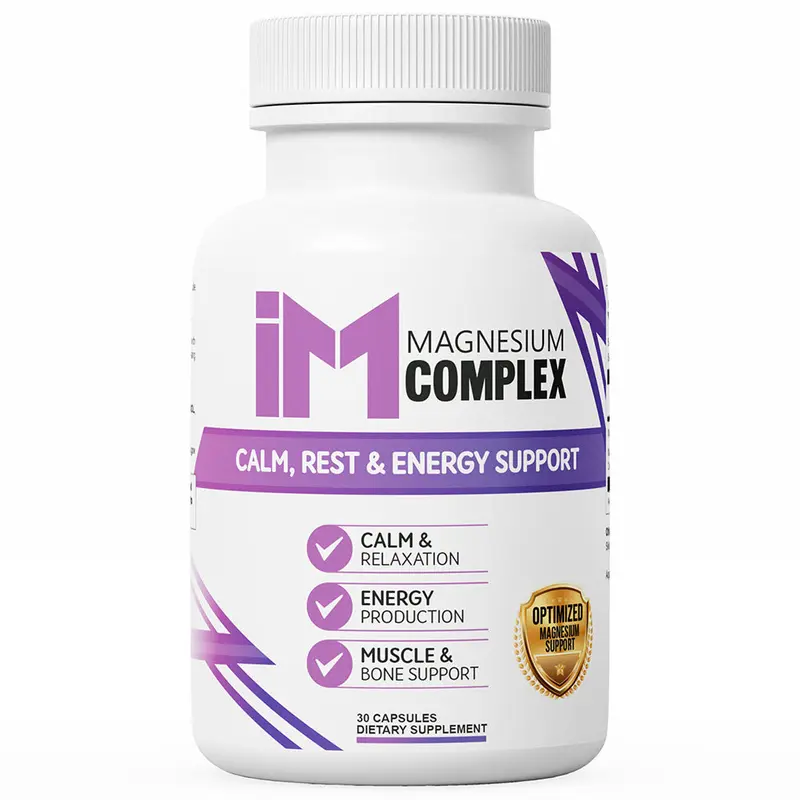 IM Magnesium Complex | Multi-Source Magnesium Supplement | Calm, Energy & Muscle Support | 5 Types of Magnesium for Full Body Balance