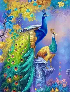 Peacock Birds DIY Diamond Art Kit diamond art