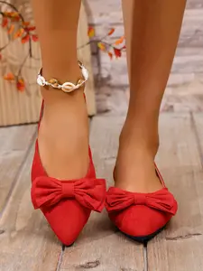 Elegant Velvet Shoes with Metal Chain Buckle, Backless Design for Spring Summer, Casual Style, Comfortable Walk