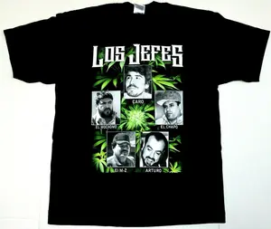 Los Jefes T-shirt Cartel Empire Urban Streetwear Men's Tee New, Graphic tees, Streetwear, Men gifts, Short sleeve, cotton, Top, Menswear