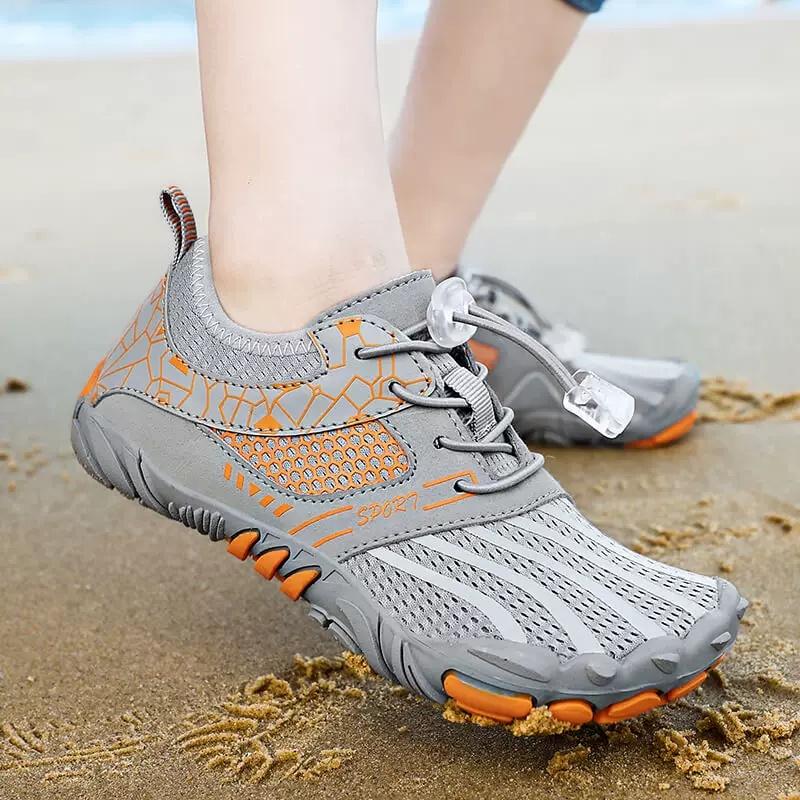 Kids Quick-Dry Water Shoes, Non-Slip Barefoot Aqua Socks for Boys & Girls, Lightweight Swim Beach Shoes for Pool, Hiking, Walking, Outdoor Sports, Multicolor Options