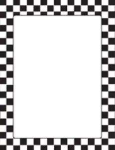 SHAPES ETC. Designer Racing Paper, 50-Sheet Package, 8.5" x 11" Classic Size, Checkered Pattern, Acid-Free Formula, Ideal for Classroom Office Stationery Use