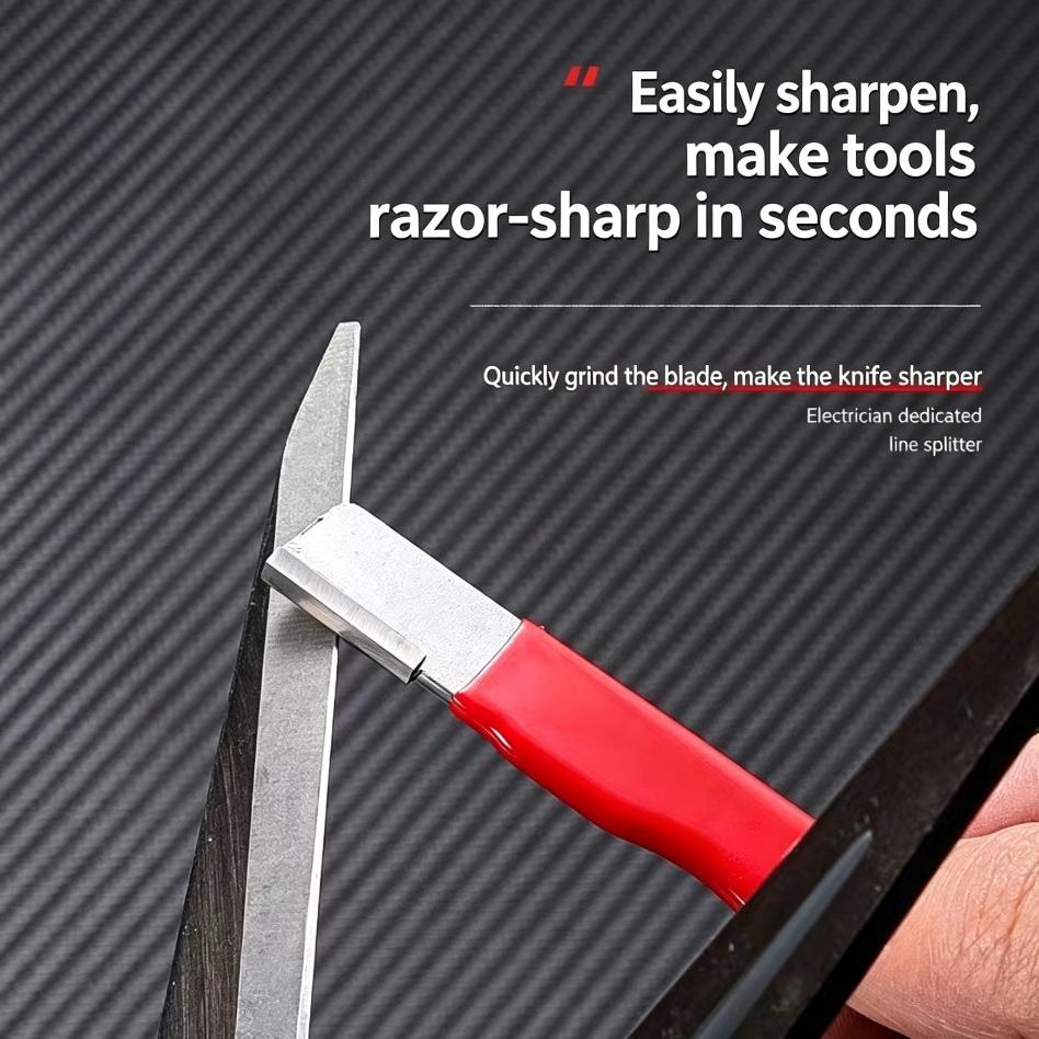 Knife Sharpener 2 Pack Portable Handheld Sharpener for Kitchen Knives Scissors Garden Tools Easy to Use Sharpening Tool