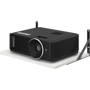 Black White Small Mini Projector Shelf for Wall, Cable Box / Router Shelf,Floating Projector Mount, Holder Stand Accessories