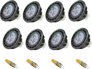 COLOER LED 5W MR16 Bulb 8 Pack and 2W G4 Bulb 4 Pack kit KIT-8
