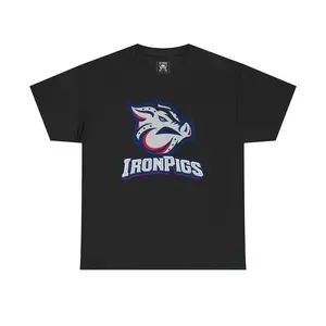 IronPigs Mascot Logo Tee | Sports Team Shirt with Number Back