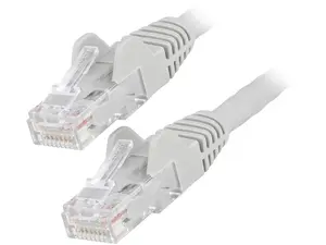 StarTech.com N6LPATCH10GR 10ft (3m) CAT6 Ethernet Cable - LSZH (Low Smoke Zero Halogen) - 10 Gigabit 650MHz 100W PoE RJ45 UTP Network Patch Cord Snagless w/Strain Relief - Gray CAT 6, ETL Verified (N6LPATCH10GR)