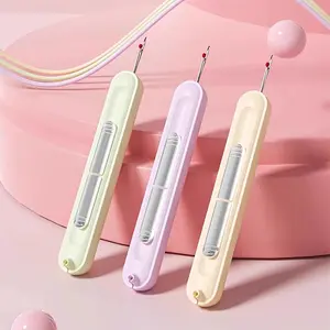 2 in 1 Threading & Thread Removal Tool, 2 Counts Stretchable Remover Needle Threading Tool, Sewing Knitting Craft Quilting Supplies