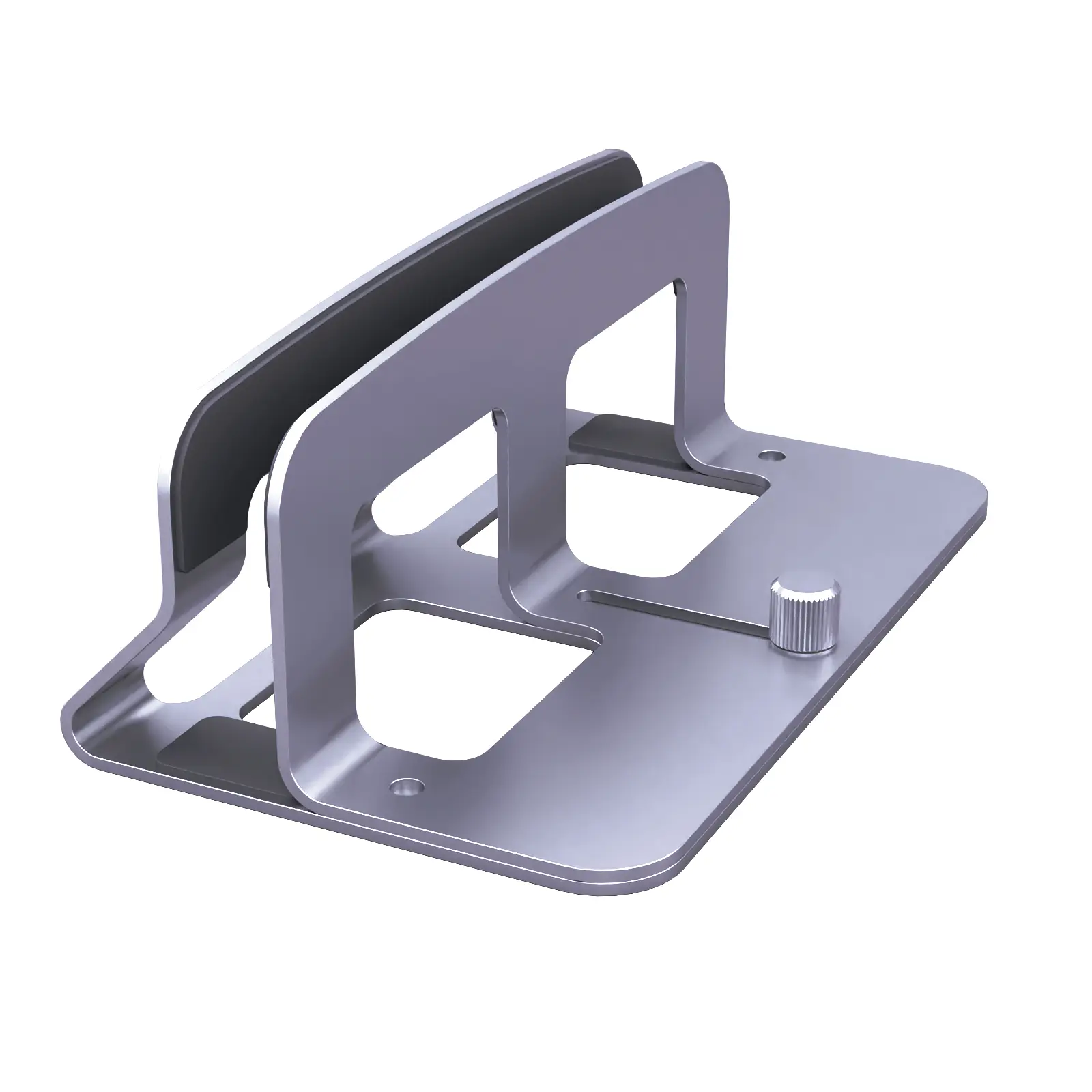 Vertical Laptop Stand,  Metal Laptop Riser for Desk Compatible with MacBook Air/Pro, Adjustable Computer Laptop Holder Vertical for Office Home, Fits Mac Mini Tablets Macbook HP Up to 17 Inch, Silver