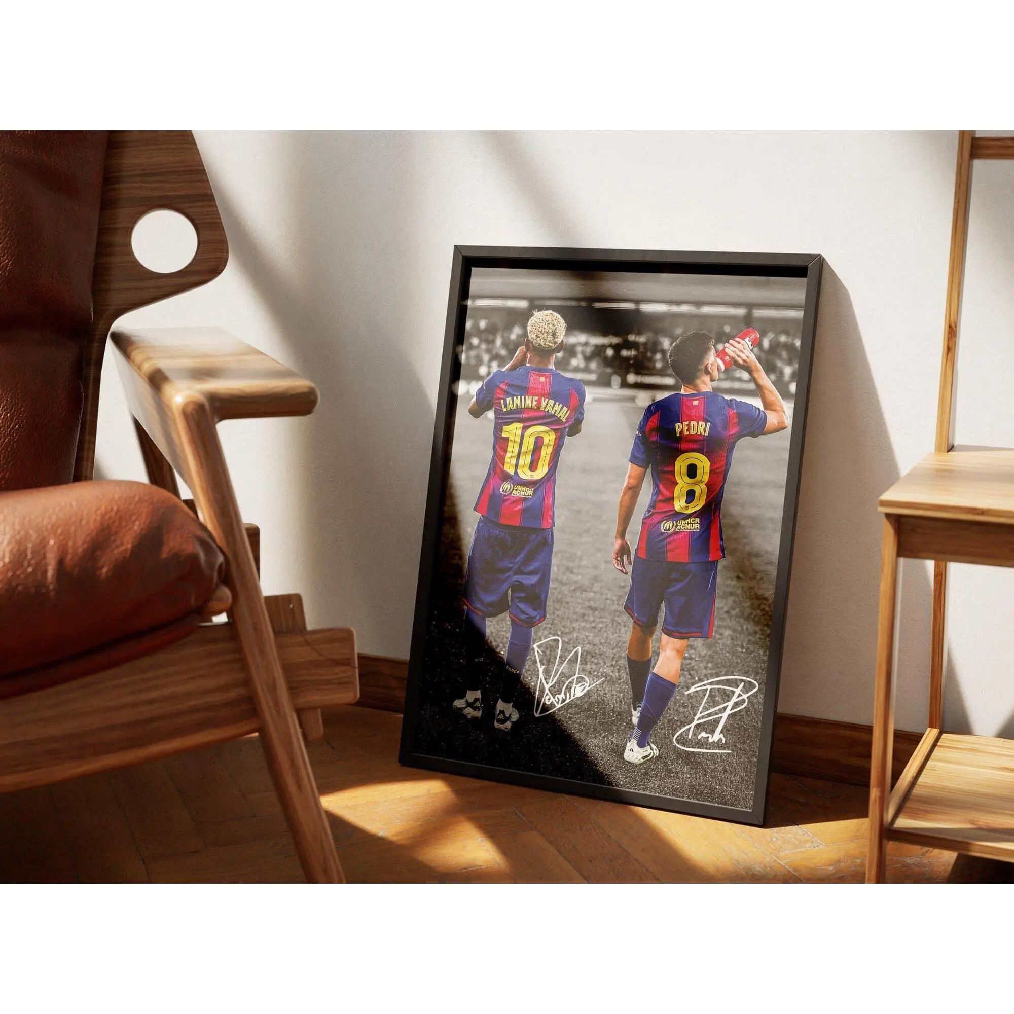 Lamine Yamal Poster, Pedri Poster, Signed Football Poster, Gift For Fans ( Unframed - Print Only )