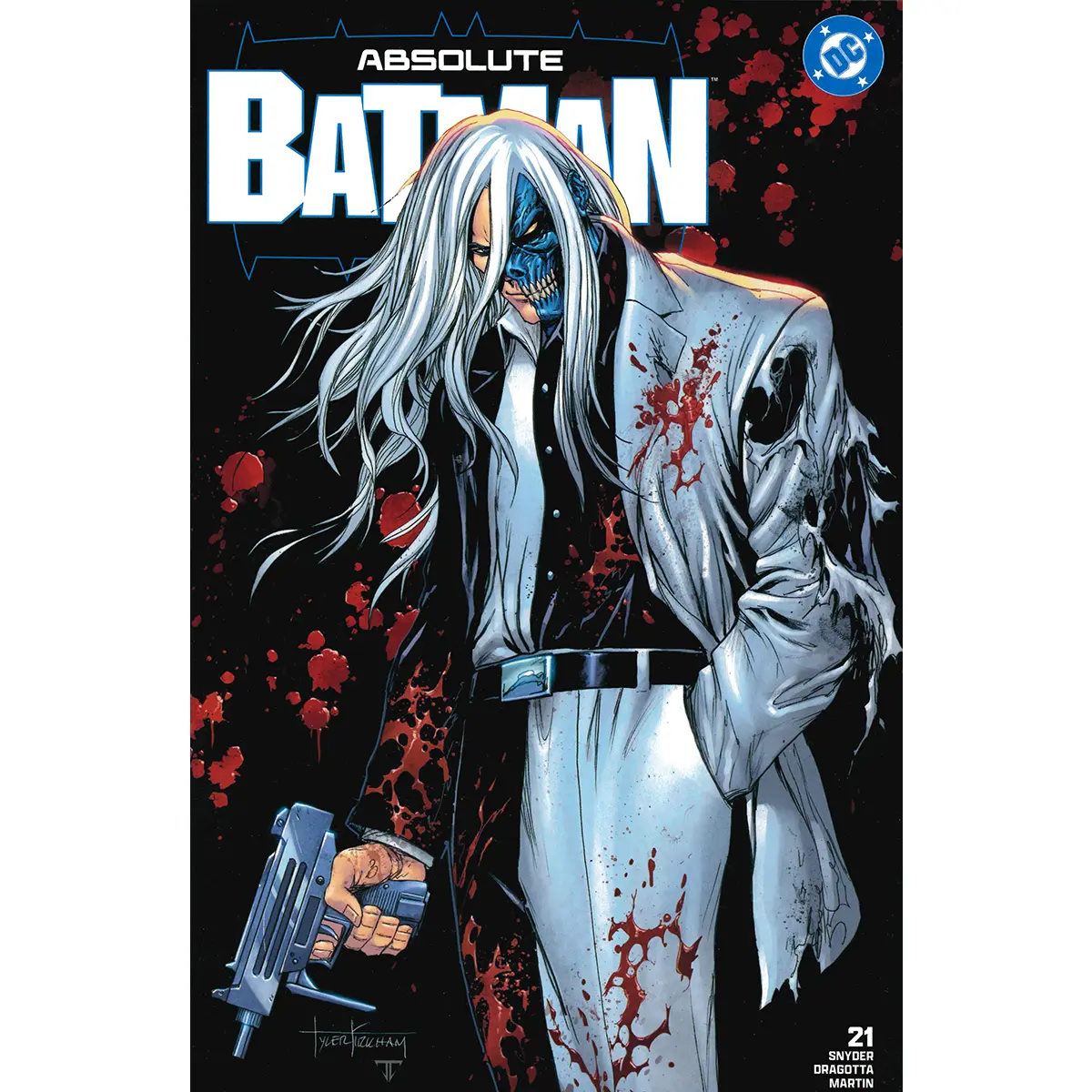 ABSOLUTE BATMAN #21 TYLER KIRKHAM EXCLUSIVE BATTLE DAMAGED TWO-FACE VAR (06/17/2026)