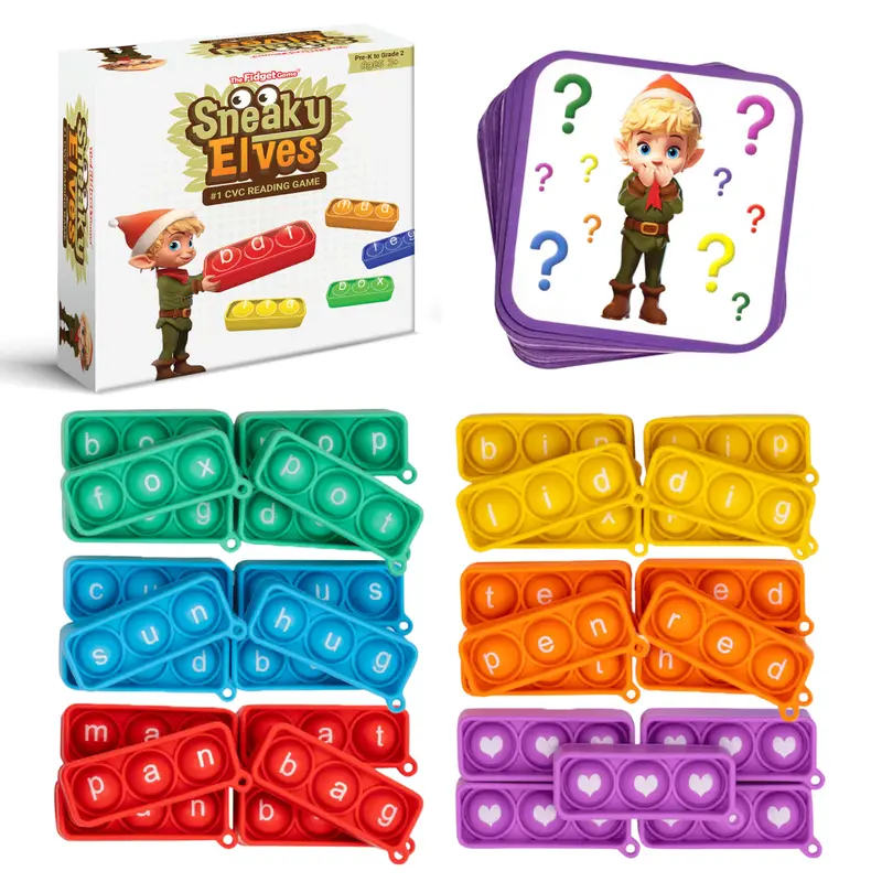The Fidget Game - Boost Early Literacy Skills with Sneaky Elves: A Science-Based Phonics Game for Young Readers