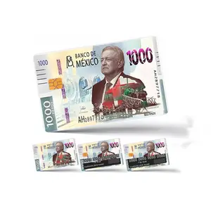 4PCS Mexican Pesos AMLO Debit Card Stickers, 4pcs, Waterproof and Smudge-Proof,Card Skin